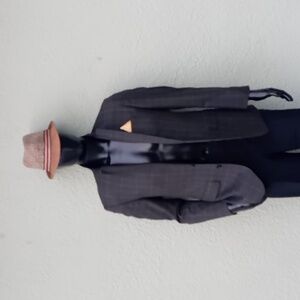 TIGLIO LUXE (ITALY) MEN'S CHECK/WINDOW-PAINE BLAZER W/BIELLA SUPER 150'S FABRIC